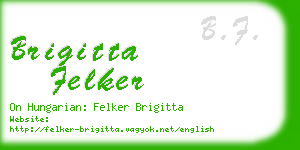 brigitta felker business card